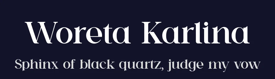 Woreta Karlina by UI Creative — Serif Font — thumbnail 2