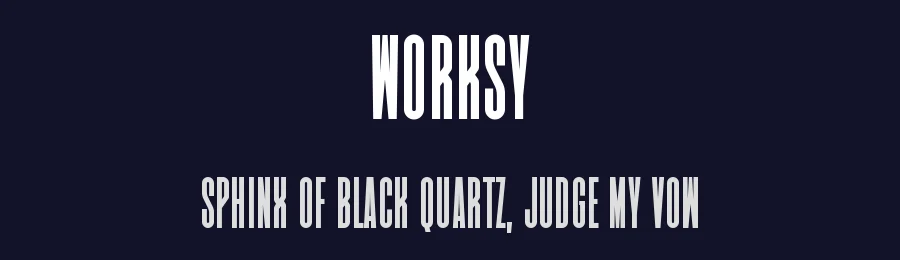 Worksy by Graphicxell — Sans Serif Font — thumbnail 2
