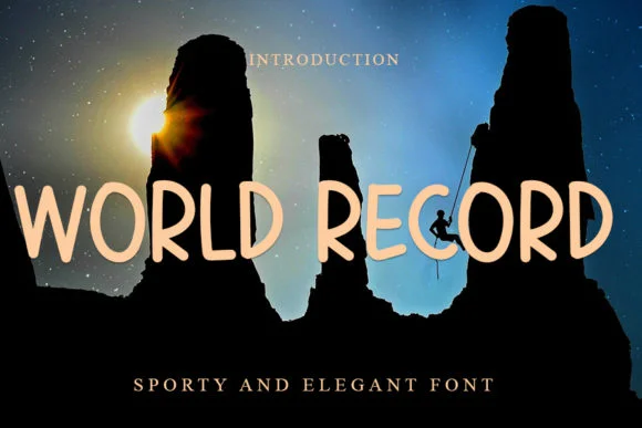World Record Font by Intana Type — Script Handwritten Font