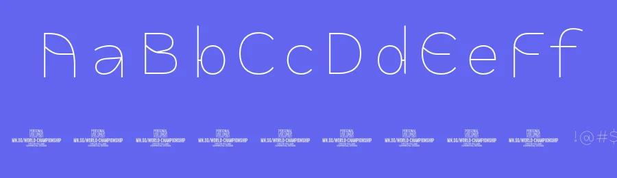 World Championship by Måns Grebäck — Decorative Font — thumbnail 3