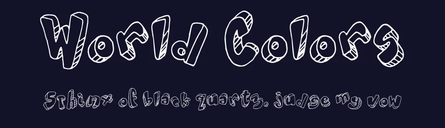 World Colors by imagex — Decorative Font — thumbnail 2
