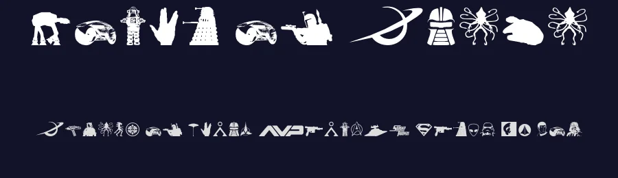 World of SciFi by Iconian Fonts — Dingbats Font — thumbnail 2