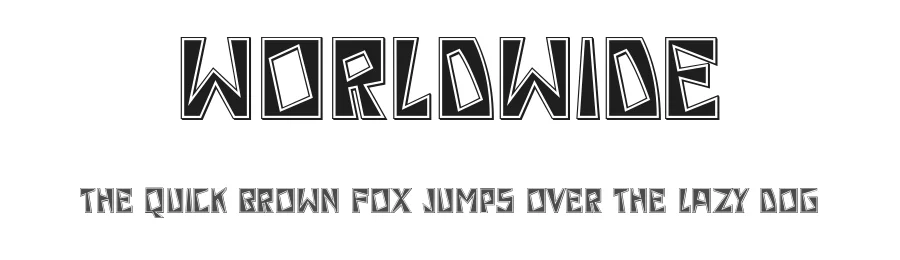 Worldwide by Vladimir Nikolic — Decorative Font