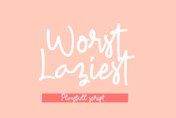 Worst Laziest Font by Ongtype co. — Script Handwritten Font