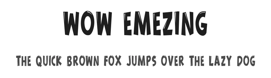 Wow Emezing by Linafis Studio — Decorative Font