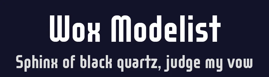 Wox Modelist by Studio Typo — Sans Serif Font — thumbnail 2