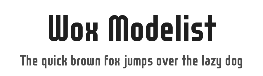 Wox Modelist by Studio Typo — Sans Serif Font