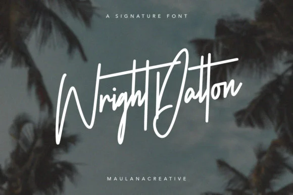 Wright Dalton Font by Maulana Creative — Script Handwritten Font