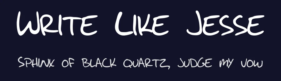 Write Like Jesse by Jesse Gerard — Script Handwritten Font — thumbnail 2