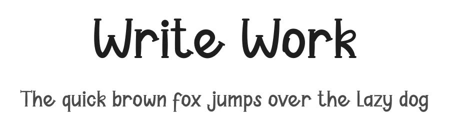 Write Work