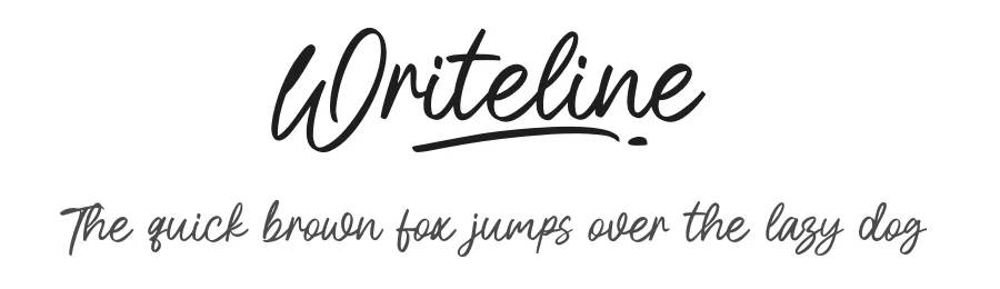 Writeline by Khurasan — Script Handwritten Font