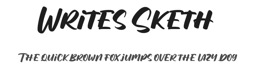 Writes Sketh by Maulana Creative — Script Handwritten Font
