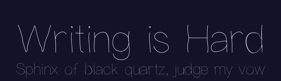 Writing is Hard by William Koch — Script Handwritten Font — thumbnail 2