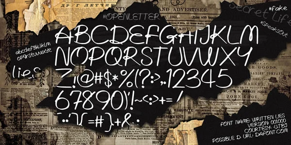 Written Lies Font by TBJ Ohab — Script Handwritten Font