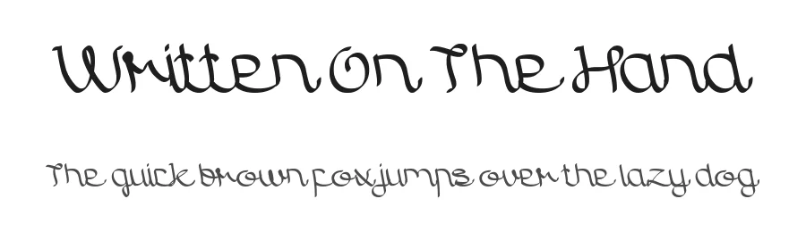 Written On The Hand