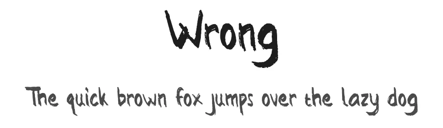 Wrong