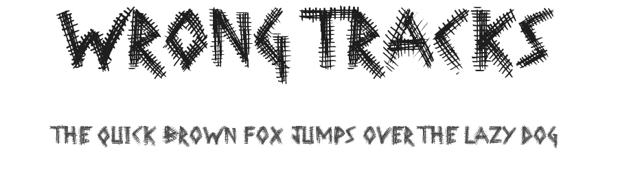 Wrong Tracks by JSH creates — Decorative Font