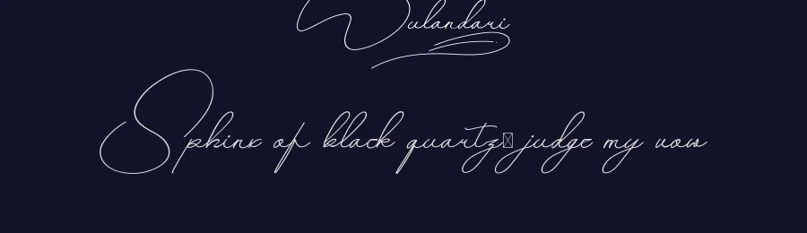 Wulandari by Calligraphy Fonts — Script Handwritten Font — thumbnail 2