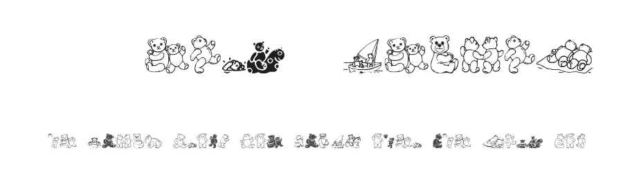 WW Beary Special by Angela Lane — Dingbats Font