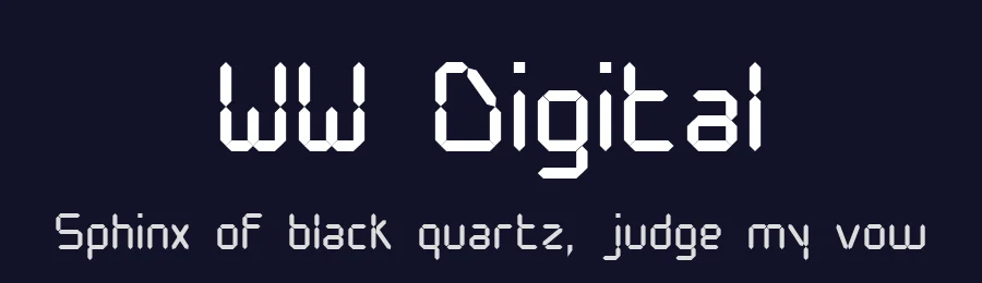 WW Digital by Michelle Laura — Display Font — thumbnail 2