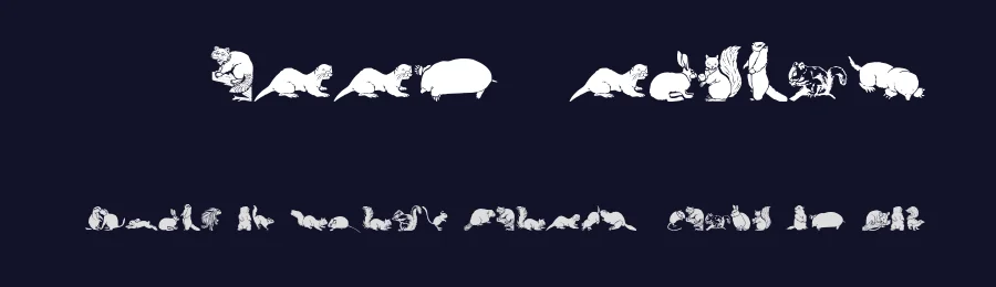 WW Furry Friends by Angela Lane — Dingbats Font — thumbnail 2