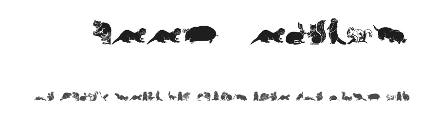 WW Furry Friends by Angela Lane — Dingbats Font