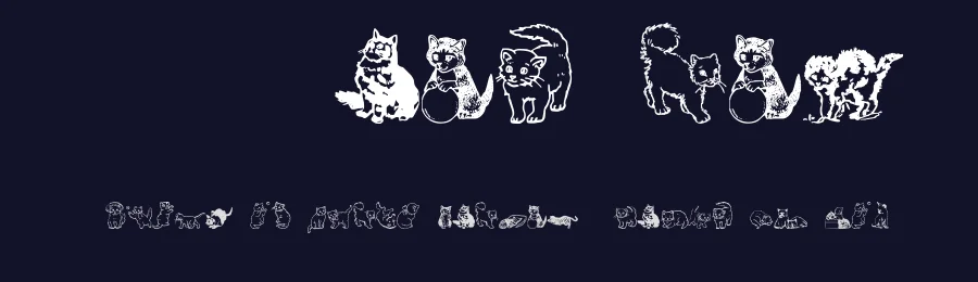 WW KuteKats by Angela Lane — Dingbats Font — thumbnail 2