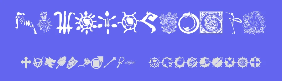 WW Vampire Sigils by White Wolf — Dingbats Font — thumbnail 3