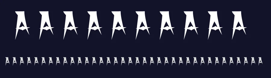 X Horror X by Nelson Beltran — Decorative Font — thumbnail 2
