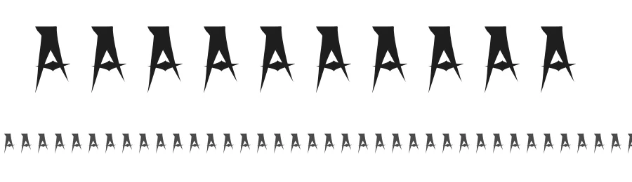 X Horror X by Nelson Beltran β Decorative Font