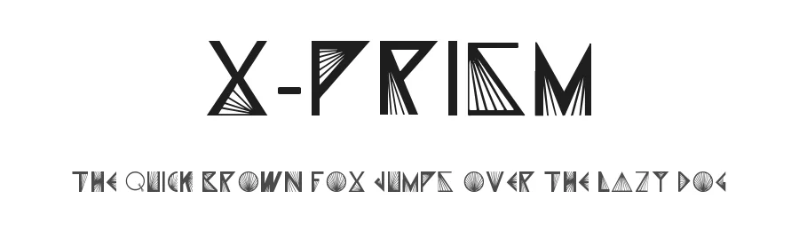 X-Prism by Gabriel Cunha — Decorative Font