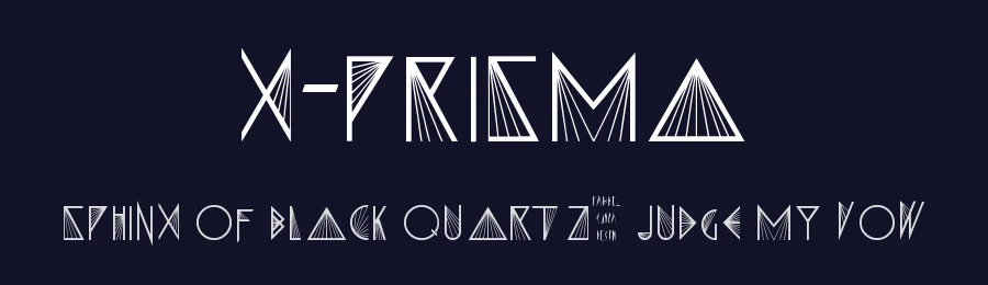 X-Prisma by Gabriel Cunha — Decorative Font — thumbnail 2