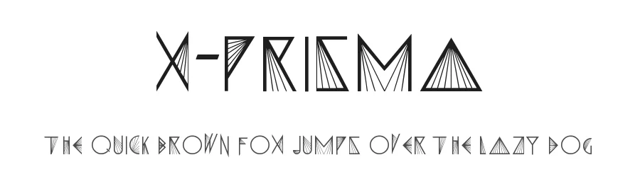 X-Prisma by Gabriel Cunha — Decorative Font