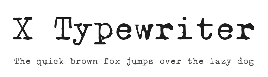 X Typewriter