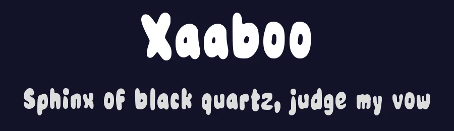 Xaaboo by wepfont.com — Decorative Font — thumbnail 2