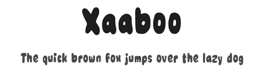 Xaaboo by wepfont.com — Decorative Font
