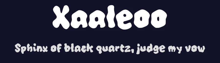 Xaaleoo by wepfont.com — Decorative Font — thumbnail 2