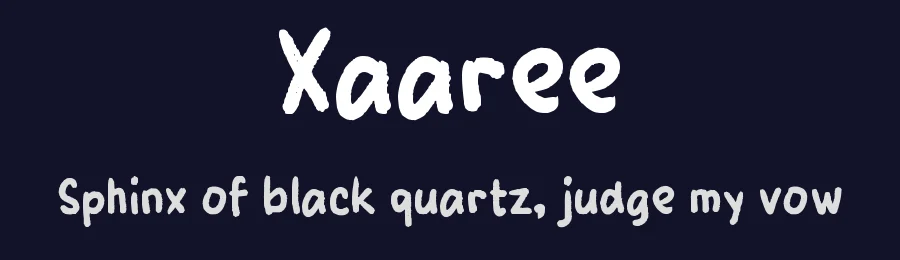 Xaaree by wepfont.com — Script Handwritten Font — thumbnail 2