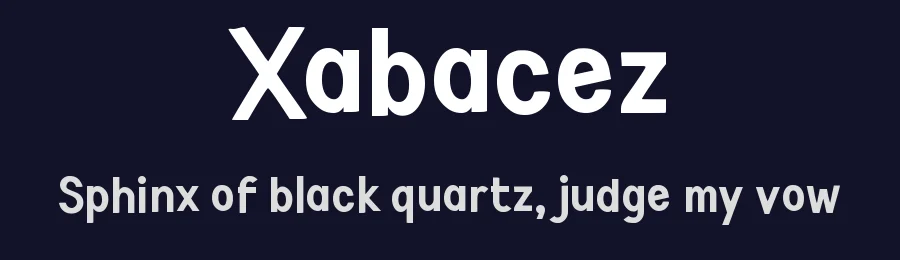 Xabacez by wepfont.com — Decorative Font — thumbnail 2