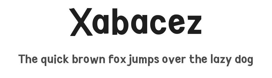 Xabacez by wepfont.com — Decorative Font