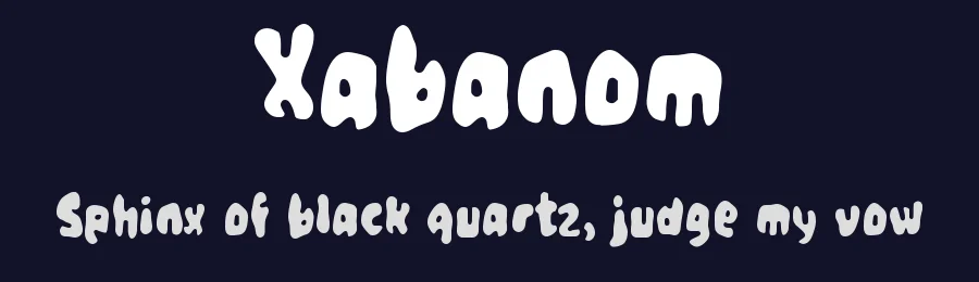 Xabanom by wepfont.com — Decorative Font — thumbnail 2