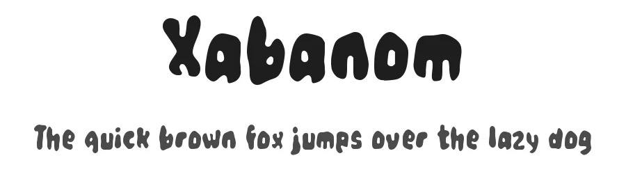 Xabanom by wepfont.com — Decorative Font