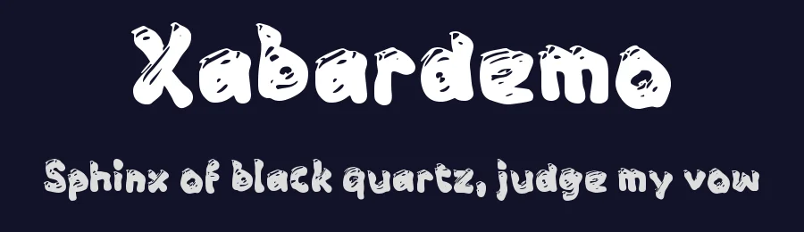 Xabardemo by wepfont.com — Decorative Font — thumbnail 2