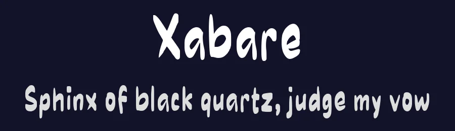 Xabare by wepfont.com — Decorative Font — thumbnail 2