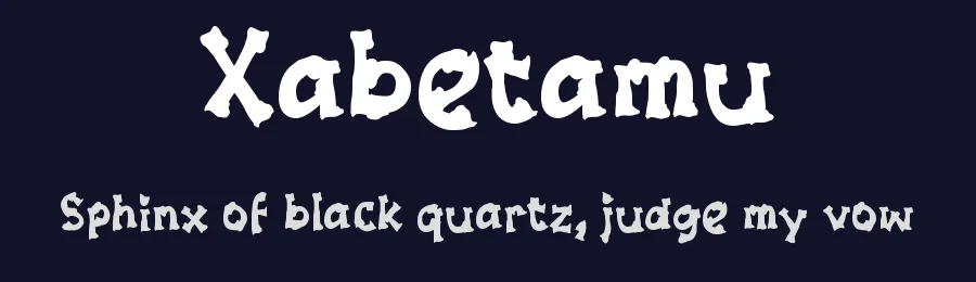Xabetamu by wepfont.com — Decorative Font — thumbnail 2
