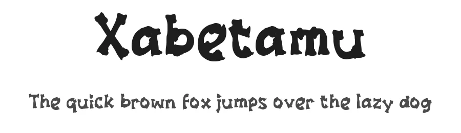 Xabetamu by wepfont.com — Decorative Font