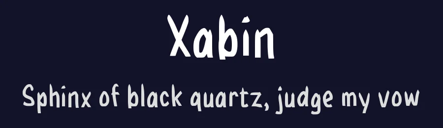 Xabin by wepfont.com — Decorative Font — thumbnail 2