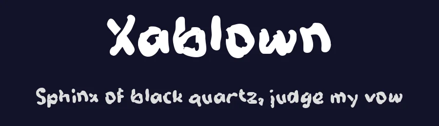 Xablown by wepfont.com — Decorative Font — thumbnail 2