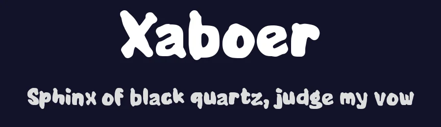 Xaboer by wepfont.com — Decorative Font — thumbnail 2