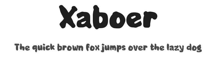 Xaboer by wepfont.com — Decorative Font